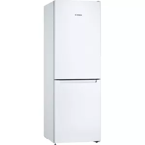 Fridge-freezer Bosch Serie 2 KGN33NWEB freestanding, 282 L total (193 L fridge, 89 L freezer), white, LED display, NoFrost
