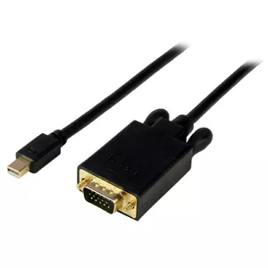 Кабель Mini DisplayPort — VGA StarTech 2 м, активный адаптер mini DP → VGA (D-Sub), 1080p, чёрный