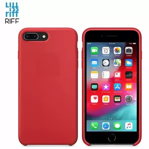 Riff Back Cover Case for iPhone 7 Plus / 8 Plus — Slim Soft Silicone, Red