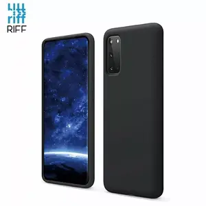 Back cover case Riff for Samsung Galaxy S20 G980 — Slim soft silicone, Black