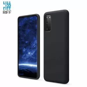 Back Cover Case Riff for Samsung Galaxy S20 Ultra — Soft Silicone, Black
