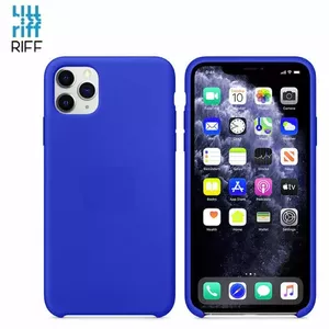 Back cover case Riff for Apple iPhone 11 Pro, soft silicone, horizontal grip, blue