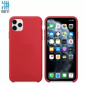Aizsargpakaļpiede Riff iPhone 11 Pro Max — mīksts silikons, sarkans