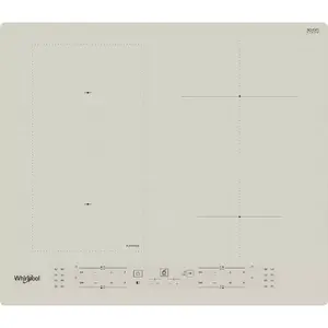 Induction hob WHIRLPOOL WLB6860NE/S 60 cm, 4-zone FlexiCook, touch control, ivory