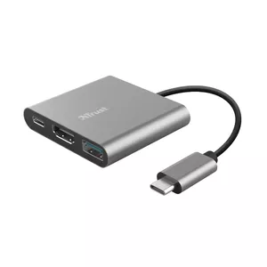 Trust Dalyx USB 3.2 Gen 1 (3.1 Gen 1) Type-C Aluminium, Black