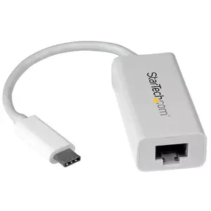 USB-C to Gigabit Network Adapter StarTech US1GC30W — wired Ethernet, USB Type-C host, 5 Gbit/s, white