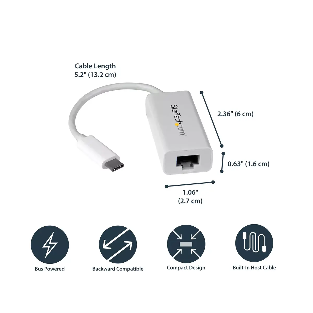 StarTech USB-C to Gigabit Network Adapter US1GC30W Photo 6