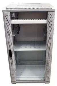 Freestanding rack ALLNET 106975 22U, 500 kg capacity, key lock, IP20, grey