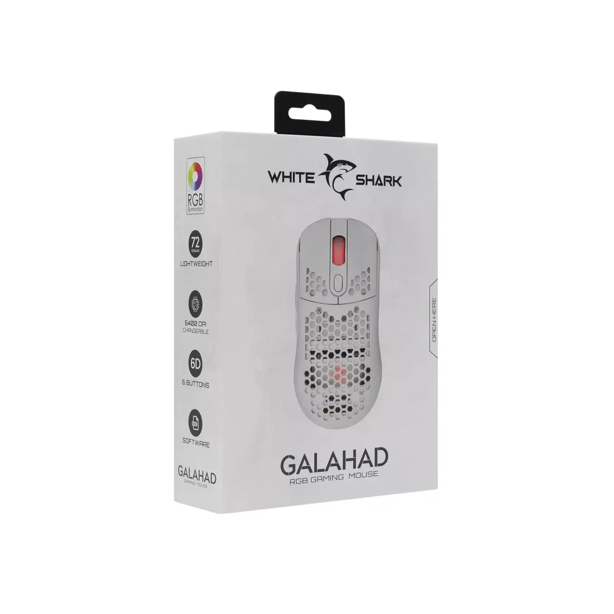 Мышь White Shark GALAHAD White Photo 7