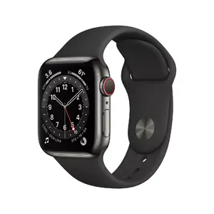 Viedpulkstenis Apple Watch Series 6 40 mm OLED 324×394 skārienekrāns 4G Grafīta Wi‑Fi GPS