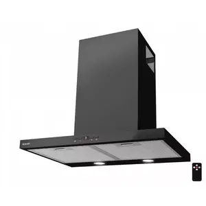 Wall-mounted chimney kitchen hood MAAN Siena Soft 60, 600 mm, max extraction 305 m³/h, charcoal filter, black