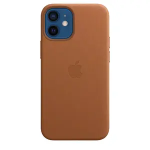 Vāks Apple iPhone 12 mini Leather Case with MagSafe Brūns
