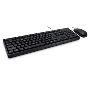 Keyboard Inter-Tech NK-1000EC Mouse included Office USB QWERTY Black
