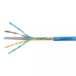 Network Cable SCHRACK HSEKU423H4 U/UTP Cat.6 4x2xAWG24 300 MHz LS0H Blue