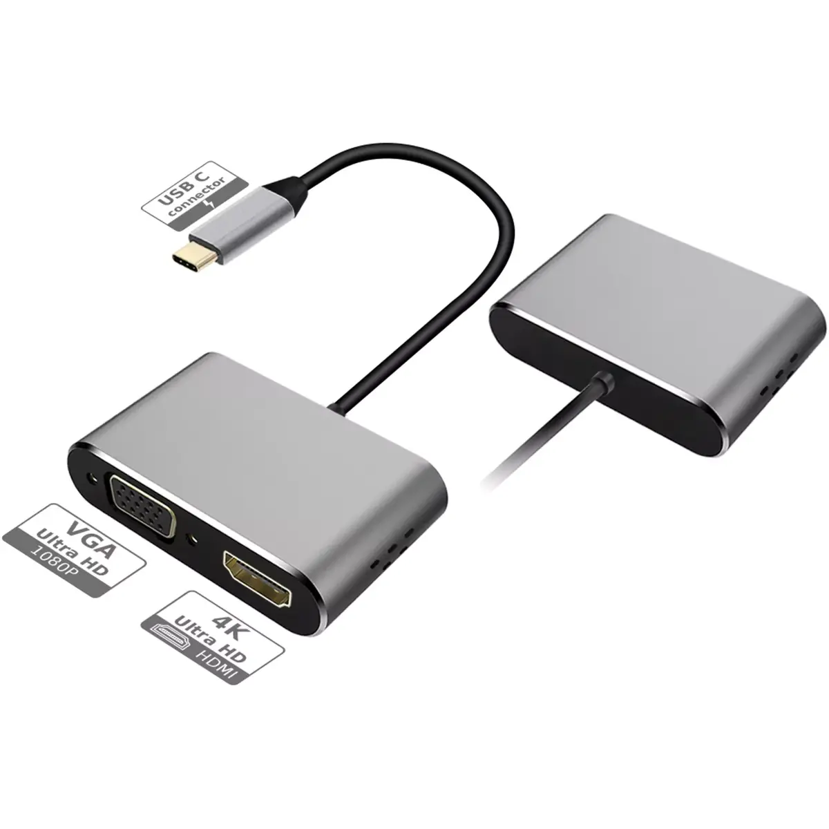 PLATINET USB-C на HDMI/VGA адаптер PMMA9832 Photo 5
