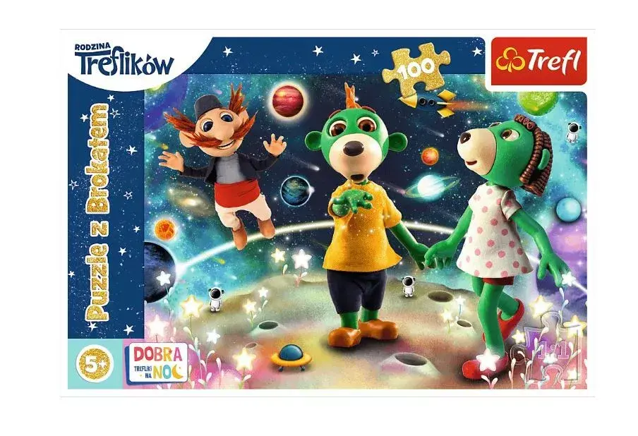 Пазл TREFL Puzzle Trefliki among the stars — 100 деталей Photo 2