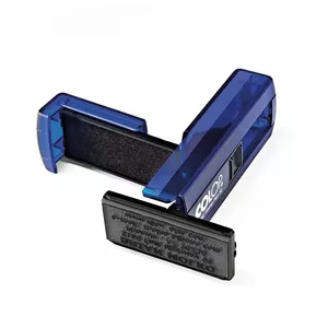 Штамп COLOP Pocket Stamp Plus 30 — карманный самонабрасывающийся штамп, синий корпус, синяя подушка