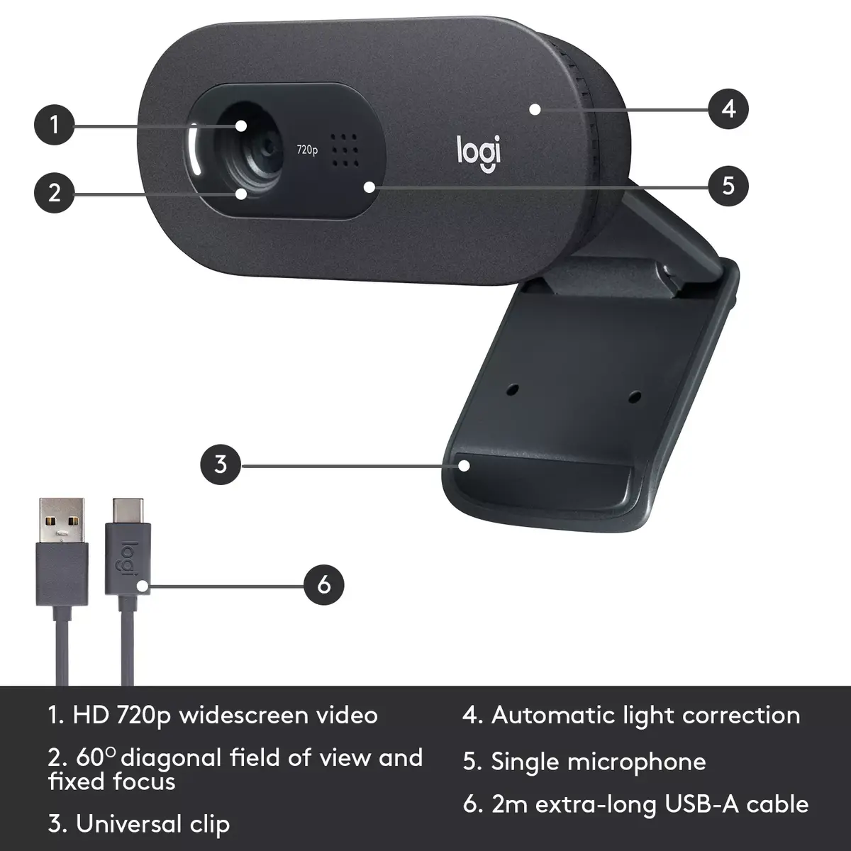 Webkamera Logitech C505 HD Photo 13