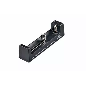Charger XTAR MC1 for cylindrical batteries — single-slot USB charger, micro-USB input