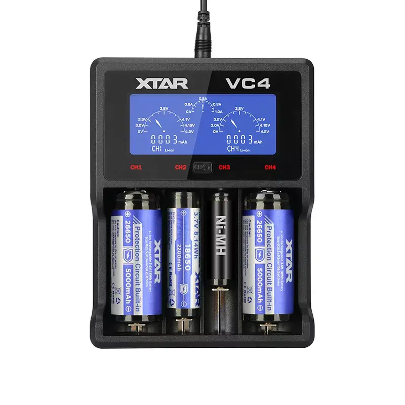 Battery charger XTAR VC4 USB for 4 batteries Photo 4