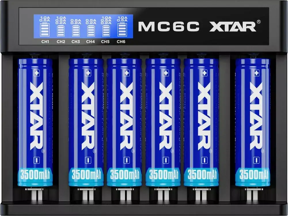 Зарядное XTAR MC6C для 18650 Li-ion Photo 5