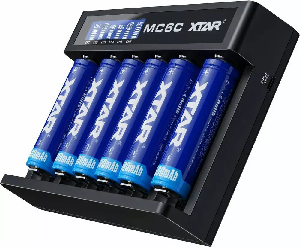 Зарядное XTAR MC6C для 18650 Li-ion Photo 8