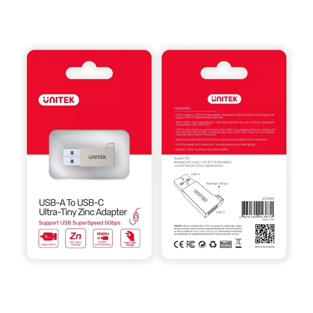 USB Type-A savienotāja mainītājs Unitek A1034NI Photo 4