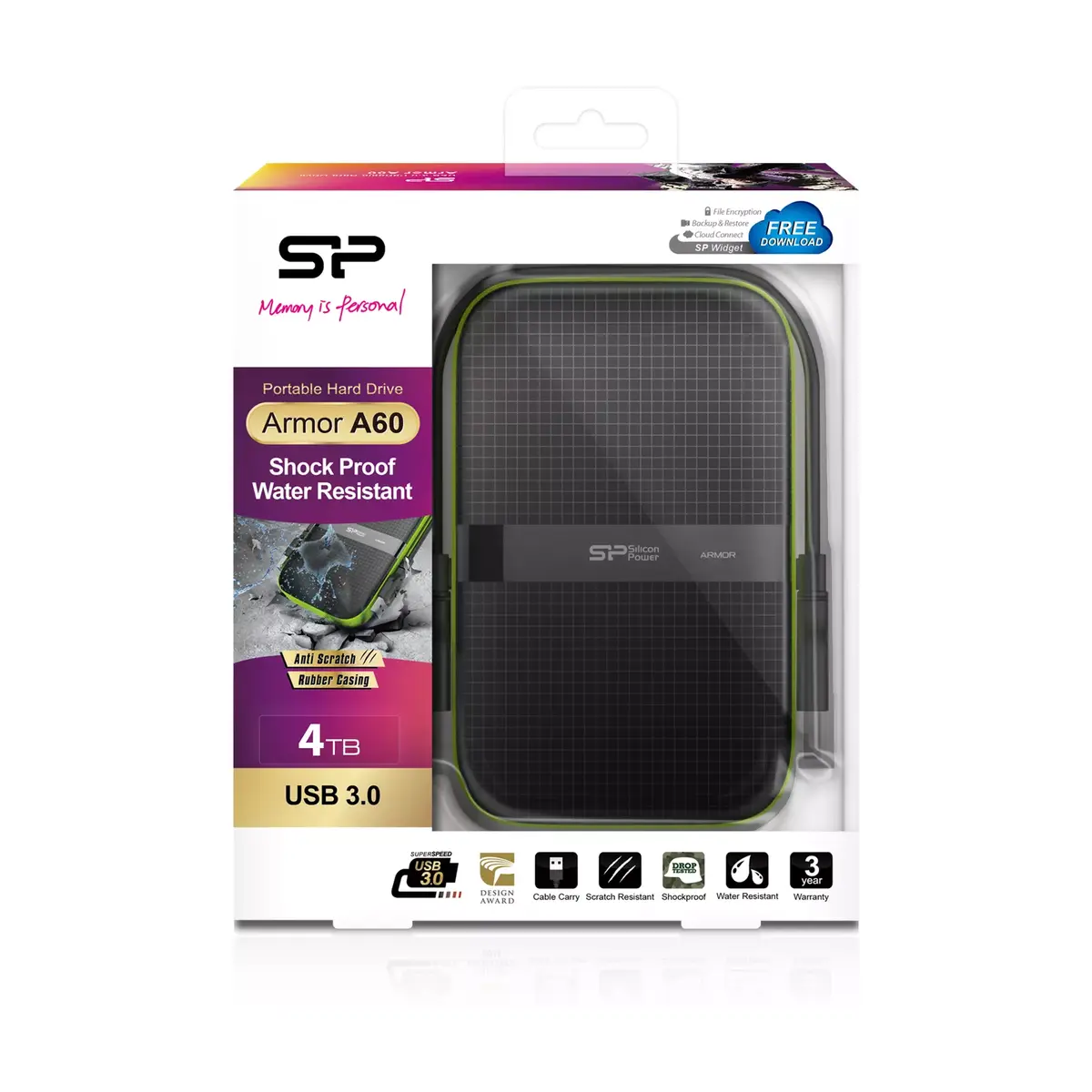 Ārējais HDD Silicon Power Armor A60 4TB Photo 8