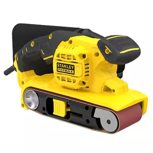 Stanley FMEW204K portatīvā slīpmašīna Jostas slīpmašīna 380 RPM Melns, Dzeltens