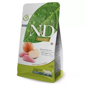 Сухой корм для кошек Farmina N&D Prime Adult 5 кг — Оленина и Яблоко, Белок 44%, Жир 20%