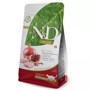 Сухой корм для кошек Farmina N&D Prime Adult Chicken & Pomegranate 5 кг — белок 40%, жиры 20%