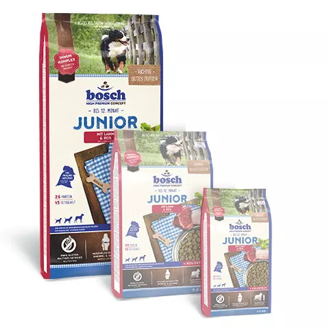Sausais suņu barības Bosch JUNIOR WITH