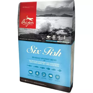 Dry Dog Food Orijen Six Fish 2 kg — Adult, Grain-free, High Protein (38%), Fish Formula