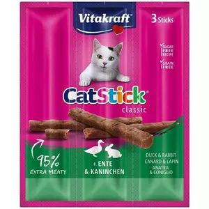VITAKRAFT Cat Stick Mini - przysmak dla kota smak: kaczka i królik 3szt./18g