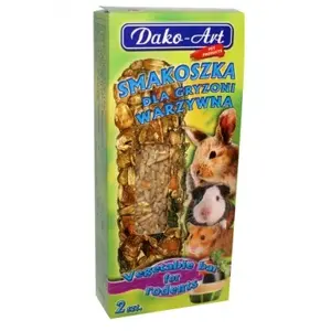Лакомство для мелких животных Dako-Art 100 г — овощной вкус для морских свинок, хомяков, кроликов