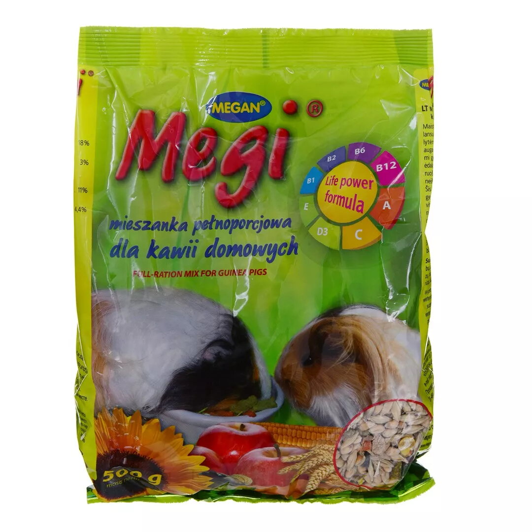 Ēdiens jūrascūciņām MEGAN Megi 500 g
