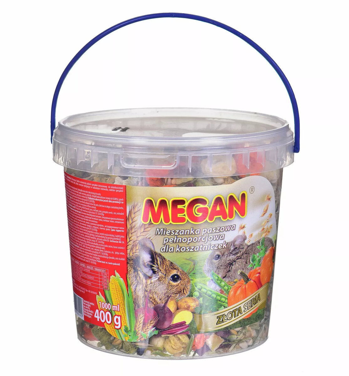 Barība koszatnicām MEGAN 1 l —