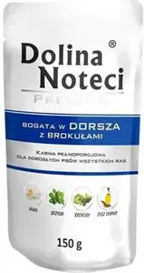 Wet Pet Food pouch, dolina noteci — DNP BOGAT.W DORSZA Z BROKUŁ.DOYPACK 150g