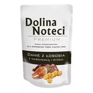 Влажный корм для собак dolina noteci Premium — лосось с морковью и рисом, 100 г