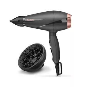 Фен BABYLISS 6709DE 2100 Вт ионизацией, с диффузором и насадкой-концентратором, 2 скорости, 2 уровня нагрева, чёрный