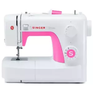 SINGER Simple 3210 mechanical manual sewing machine — 68 stitch patterns, 4-step buttonhole, free arm, white