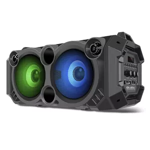 Portable/party mono speaker SVEN PS-550 — 36 W RMS, Wired & Wireless, MicroSD, 2000 mAh battery, Black