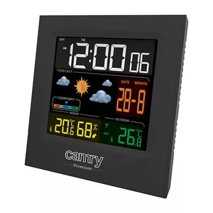 Camry Premium CR 1166 digital weather station Black AC/Battery