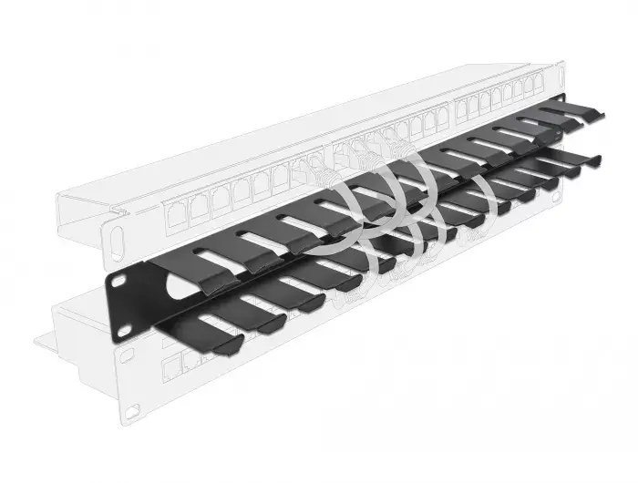 Cable management panel DeLOCK 19" 66550 Photo 4