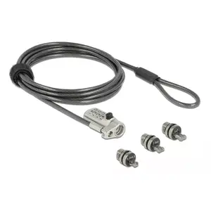 Cable lock Navilock 20677 Black Silver 2 m