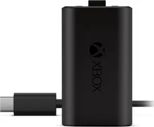 Charge kit Microsoft Xbox One Play & Charge Kit — rechargeable wired battery pack with USB Type-C, black, matt finish