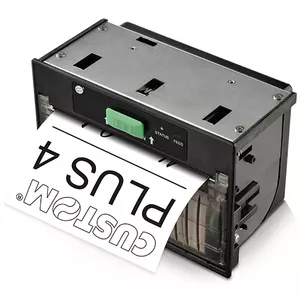 Etiķešu printeris custom CUSTOM PLUS4 — termo pārsūtīšanas, 204 x 204 DPI, 70 mm/s, ar vadu, melns