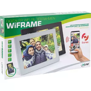 InLine 55821S digitālie foto rāmis Melns 25,6 cm (10.1") Skārienjūtīgais ekrāns Wi-Fi