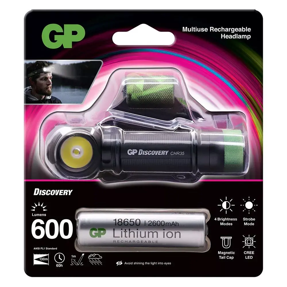 Налобный фонарь GP CH35 LED Photo 12