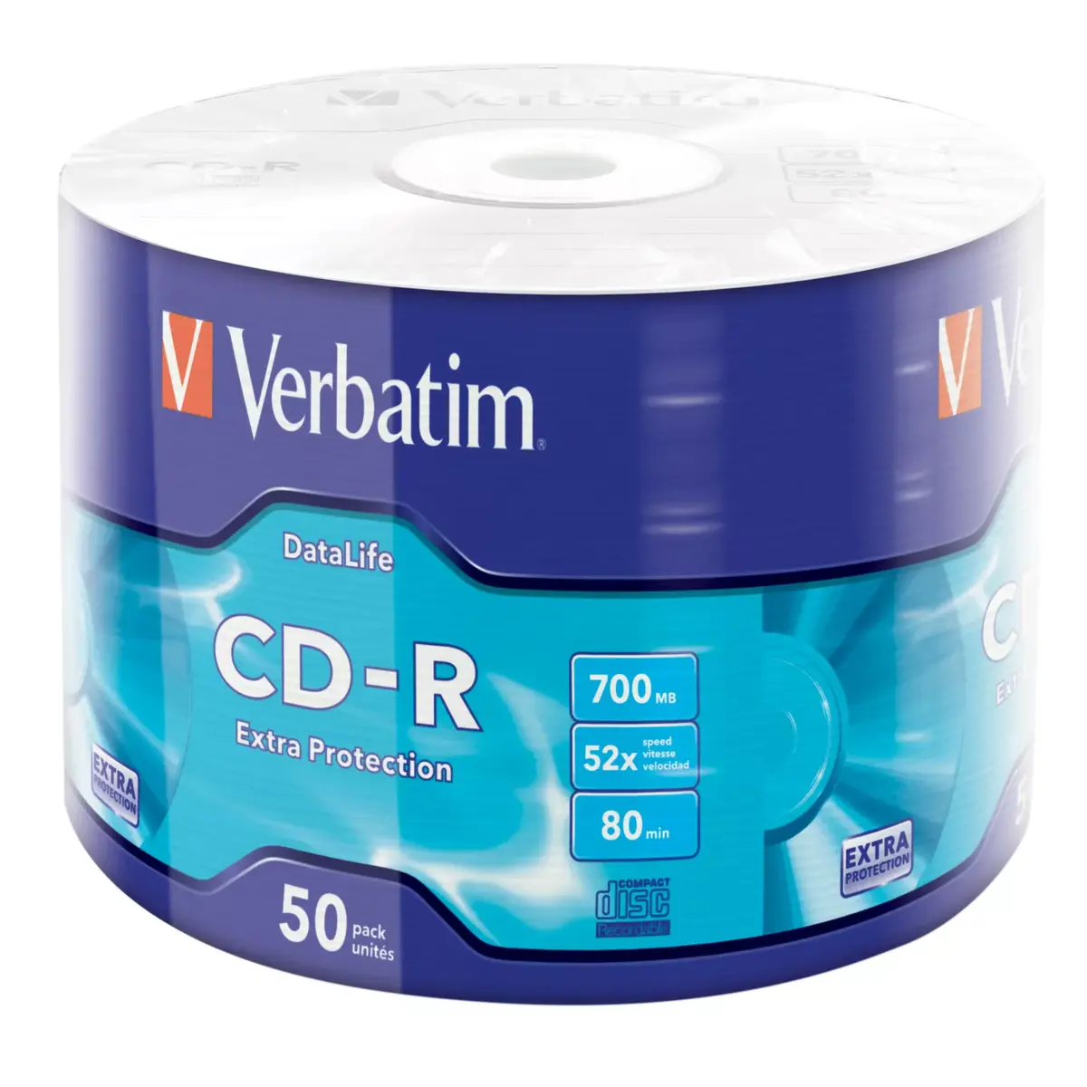 VERBATIM CD-R Extra Protection 700 MB 52x 50-pack Photo 2